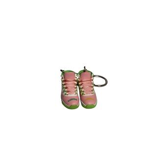 Labubu Pink Green Mini Sneakers – Keychains or Shoes w/ Box & Shopping Bag